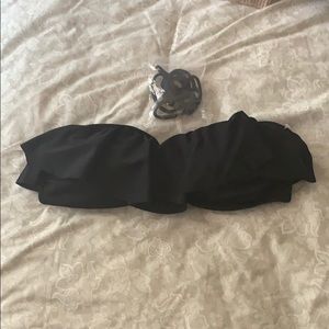 Victoria’s Secret Black Ruffle Bandeau